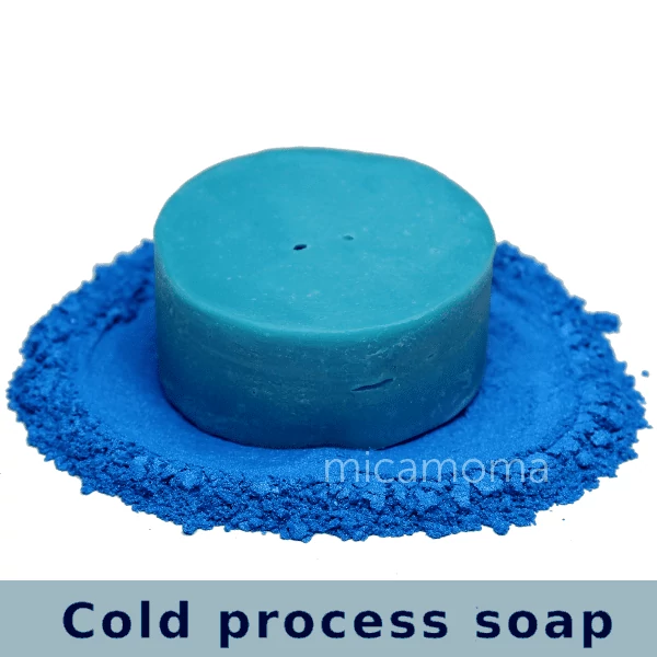 Azure Blue Mica Powder in Soap
