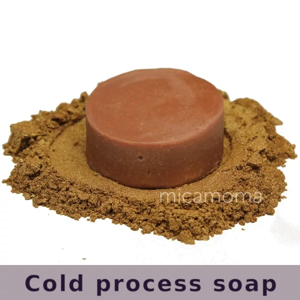 Gold Brown Mica Powder in Soap