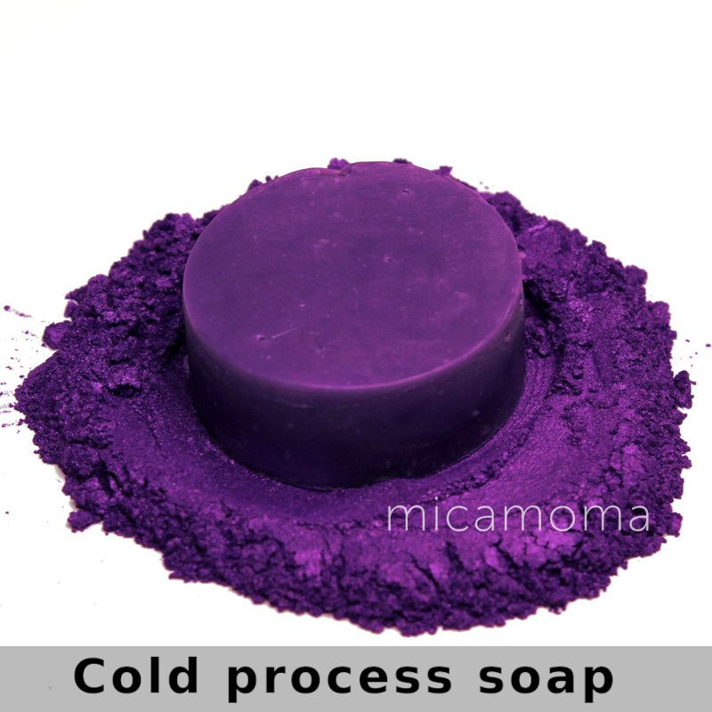 Hot Purple Mica Powder in Soap