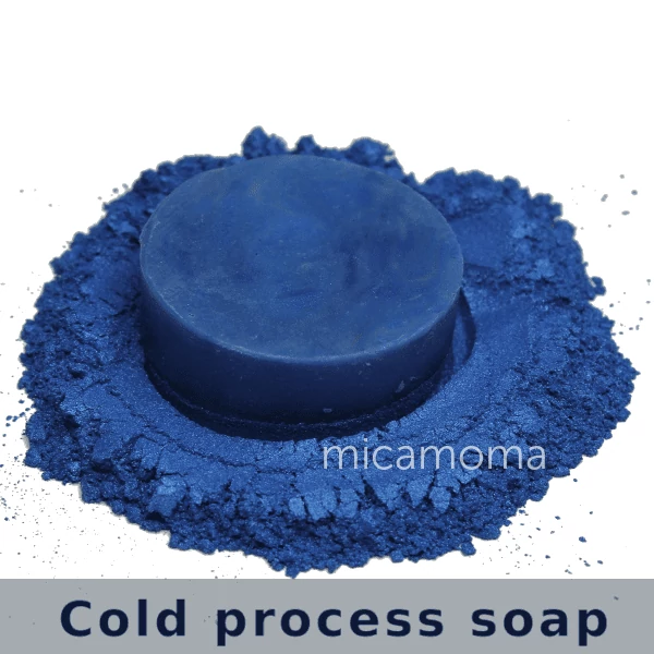 Shimmer Blue Mica Powder in Soap