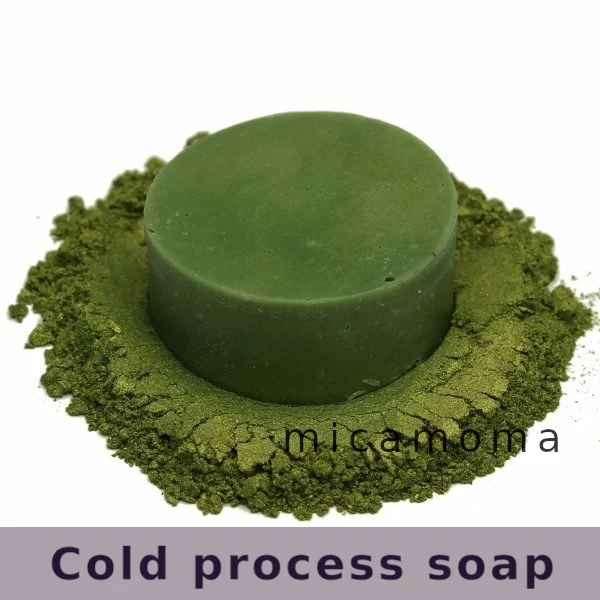 Pistachio Green Mica Powder in Soap