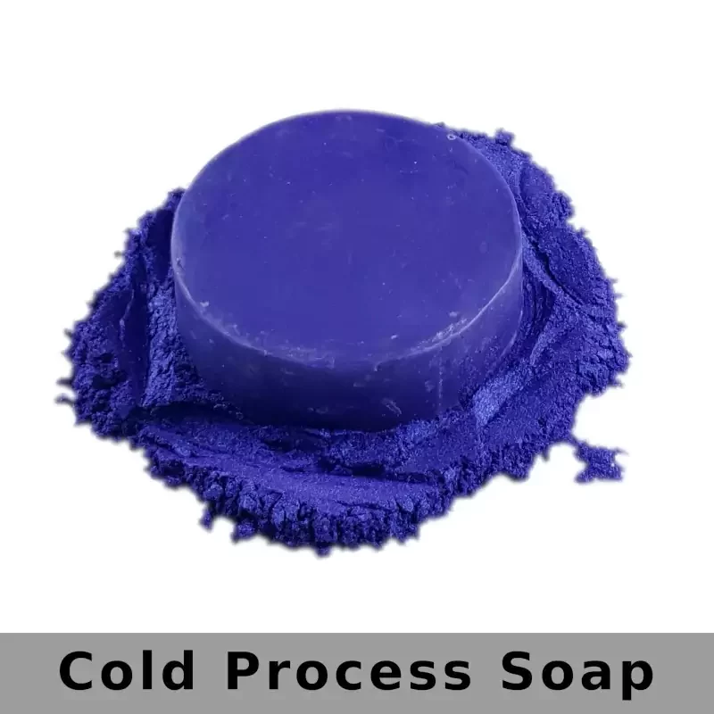 Purple-Blue Mica Powder in Soap