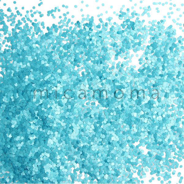 Turquoise Blue Matte Glitter