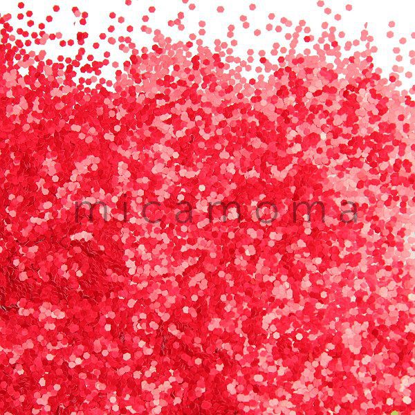 Hot Red Matte Glitter