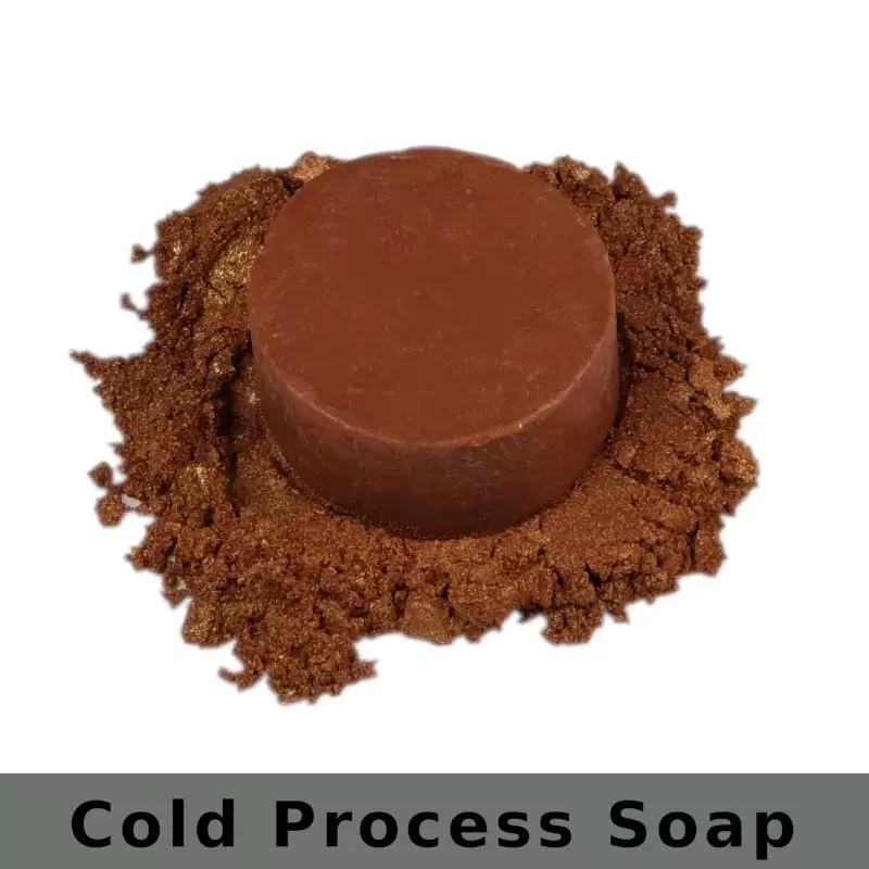 Copper Bronze mica powder in soap