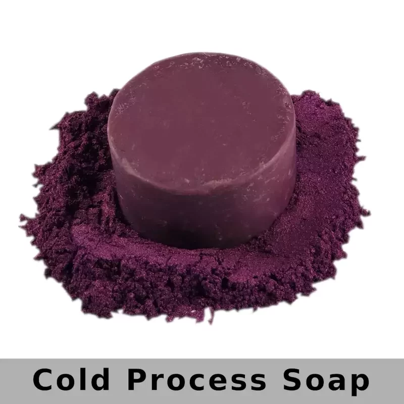 Prussian Violet Synthetic Mica Powder in Soap