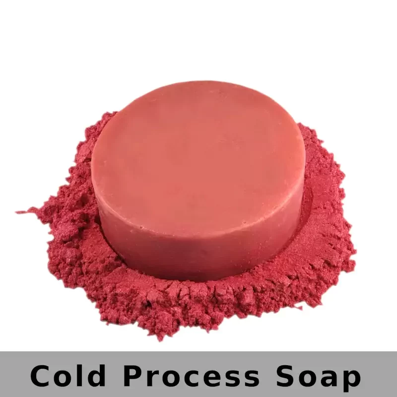 Sugar Pink Synthetic Mica Powder in Soap