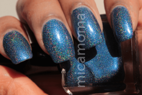 Cool Blue Linear Holographic Nail Polish Recipe sapphiremani - Cool Blue Linear Holographic Nail Polish Recipe