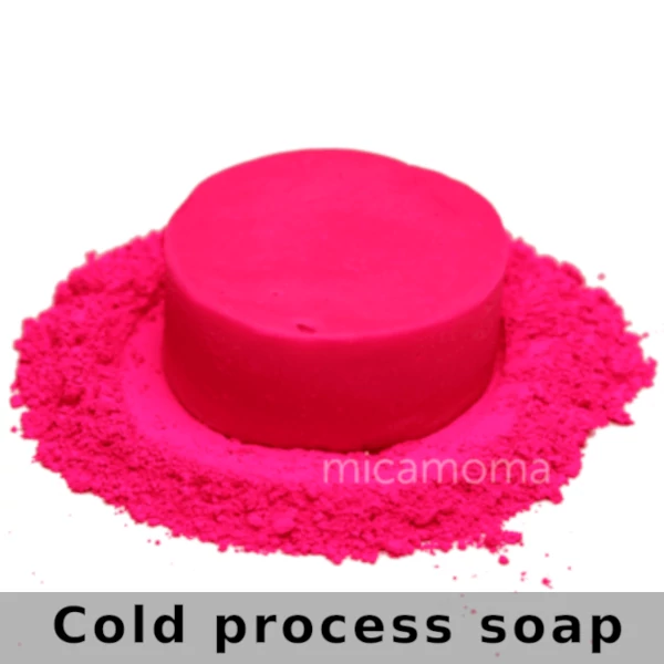 Pink Neon Fluorescent Pigment in Soap