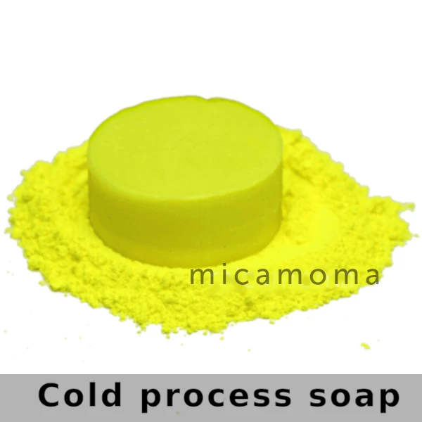 Yellow Neon Fluorescent Pigment in Soap