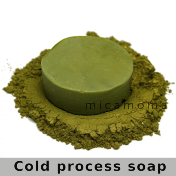 Olive Gold Mica Powder in Soap