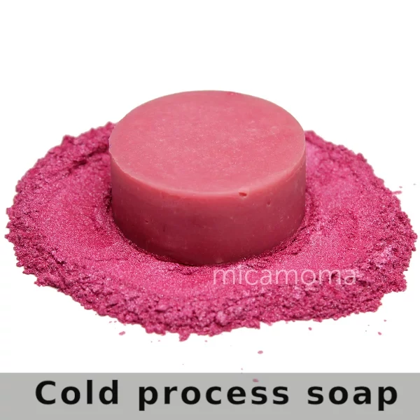 Shimmer Pink Mica Powder in Soap