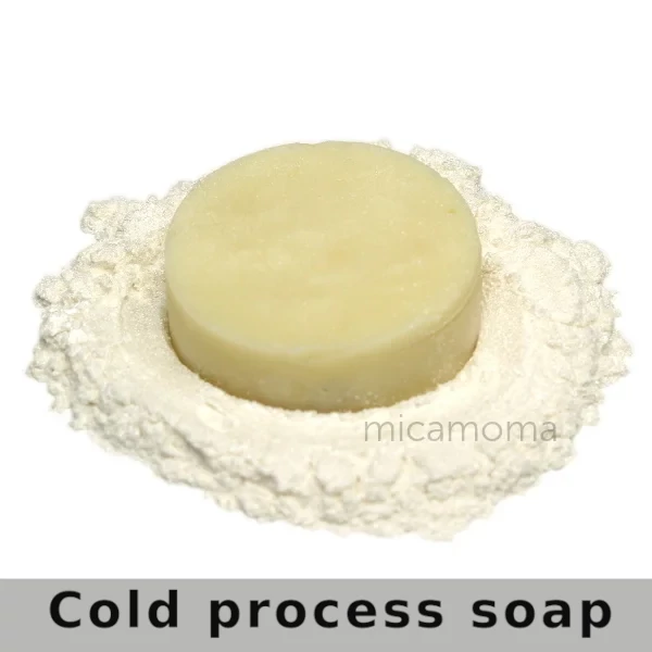 Snow White Synthetic Mica Powder in Soap