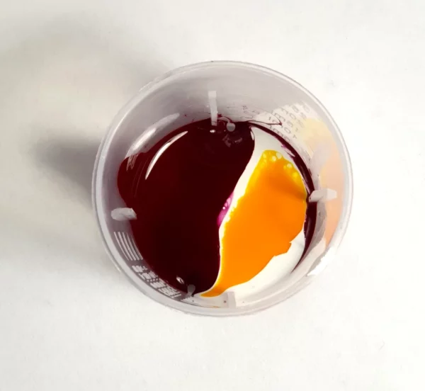 nail polish liquid pigment mixture