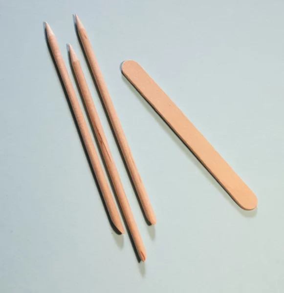 wooden mixing sticks indie nail polish