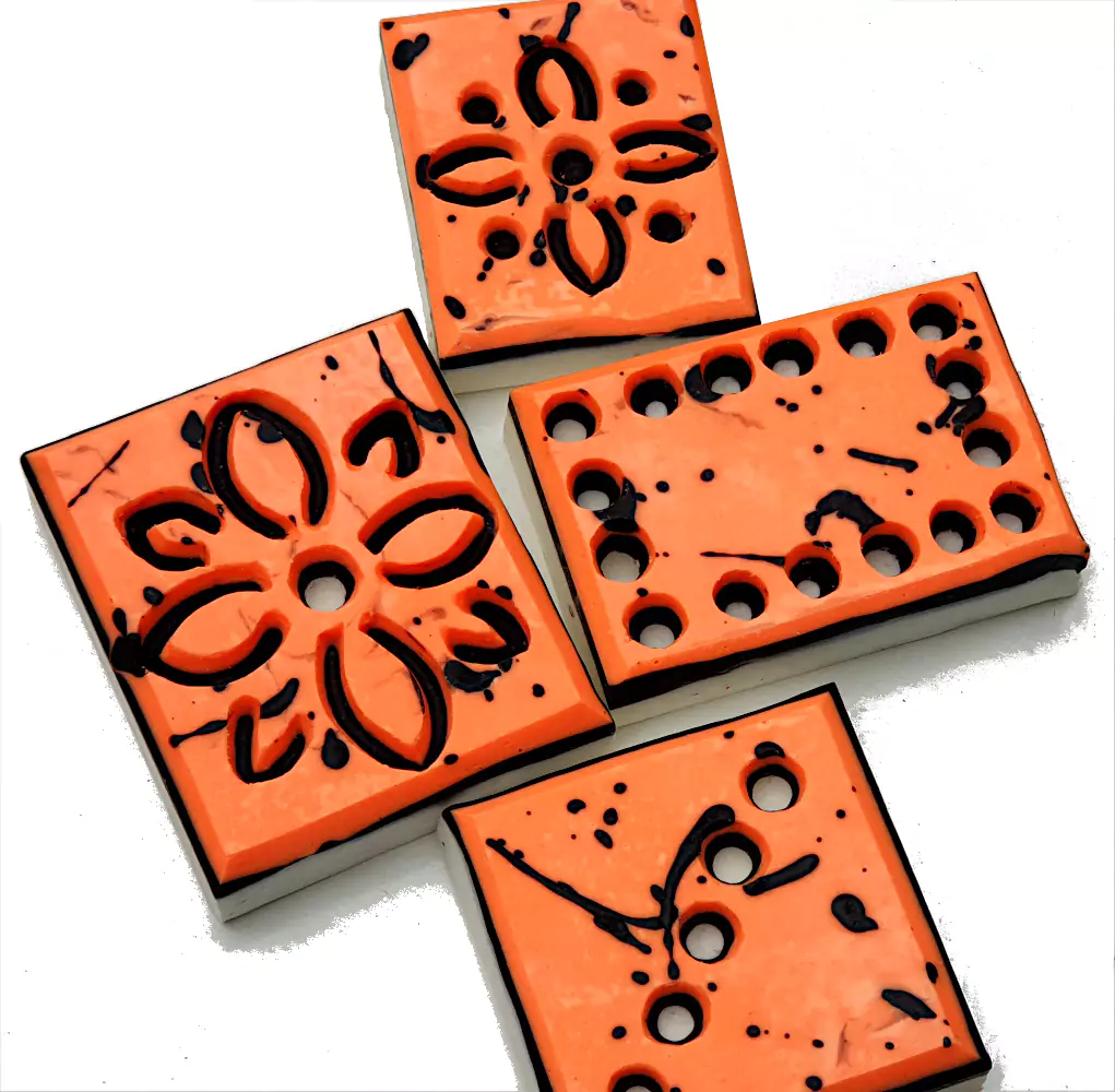 Carved artisan cold process soap bars Carved artisan cold process soap bars