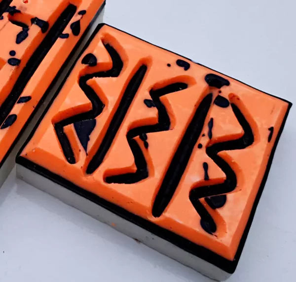 soap bar with zig zag carving 600x573 - How to Carve Soap - A Guide
