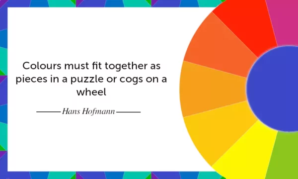 How to choose colours that match hot pink colou wheel quote 600x360 - How to choose colours that match hot pink