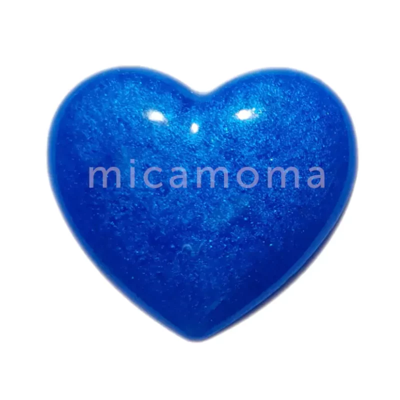 Azure Blue Mica Powder in Epoxy Resin