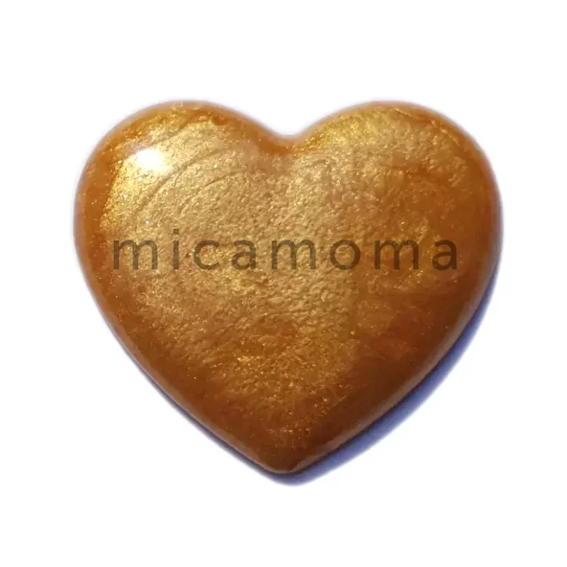 Golden Shimmer Mica Powder in Epoxy Resin