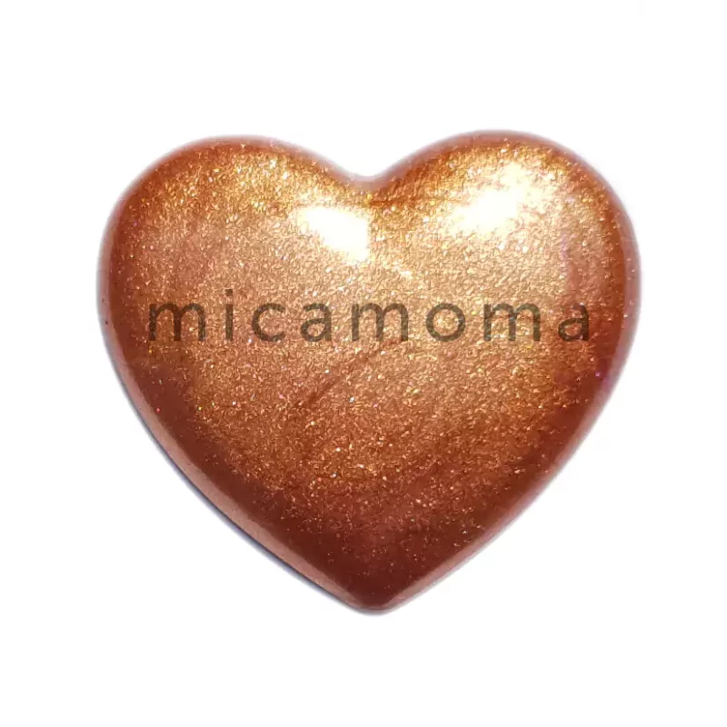 Copper Bronze Synthetic Mica Powder in Epoxy Resin