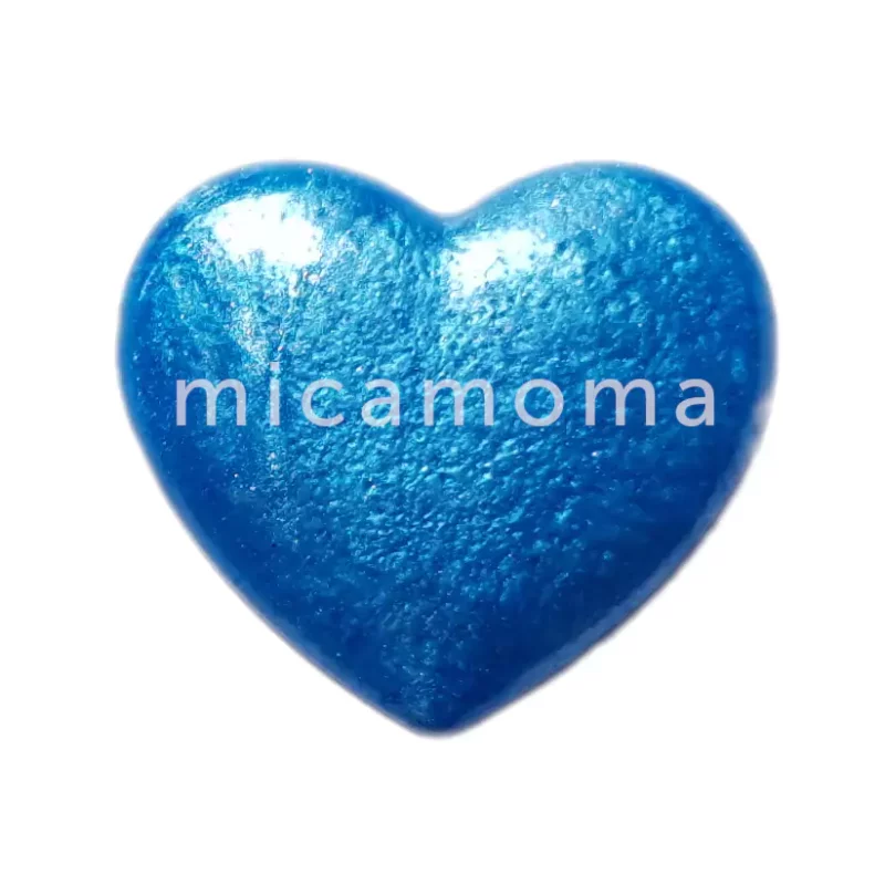 Cornflower Blue Mica Powder in Epoxy Resin