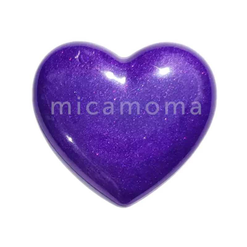 Shimmer Purple Synthetic Mica Powder in Epoxy Resin